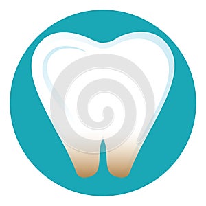 Sensitive tooth. Vector illustration decorative design