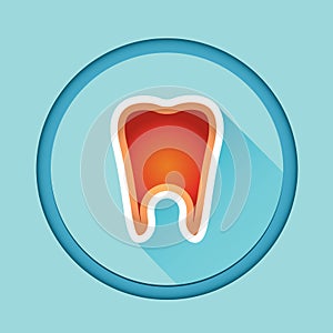 sensitive tooth. Vector illustration decorative design