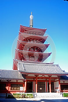 Senso Buddhist temple in Asakusa, Tokyo, Japan