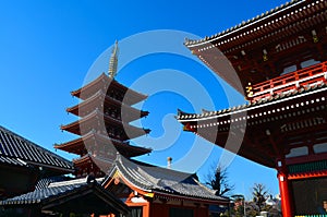 Senso-Ji Asakusa View from Tokyo Japan