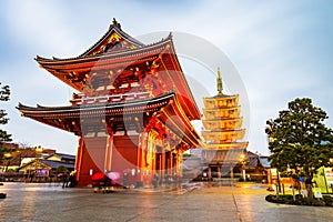 Senso-ji Temple at Asakusa area in Tokyo, Japan