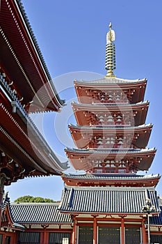 Sensoji Buddhist Temple in Asakusa, Tokyo