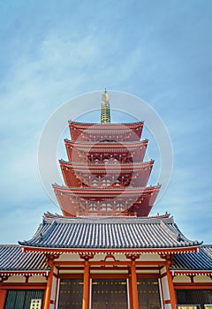 Sensoji-ji Temple in Asakusa Japan.