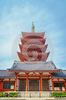 .Sensoji-ji Temple in Asakusa Japan