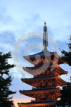 Sensoji-ji Temple or Asakusa Kannon Temple.