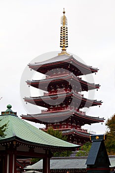 Sensoji temple in Asakusa, Tokyo, Japan