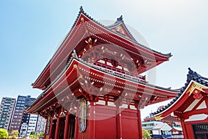 Sensoji Temple at the entrance to the Asakusa Resort in Tokyo, Japan.