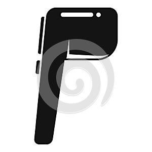 Sensor gun icon simple vector. Digital temperature