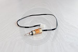 Sensor with plug for car, electricity, gas with cable and thread