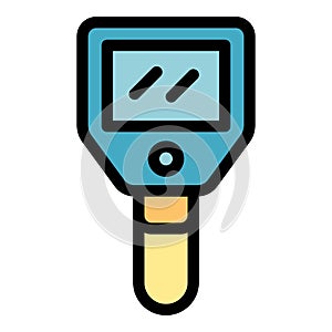 Sensor thermal imager icon color outline vector
