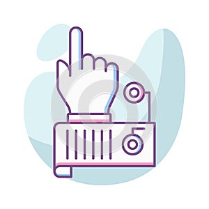 Sensor touch Color Vector icon which can easily modify or edit