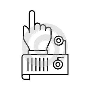 Sensor touch Line Vector icon which can easily modify or editLine Vector icon which can easily modify or edit