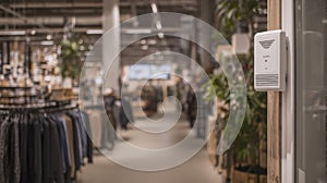 Sensordriven HVAC unit in a mediumsized retail store capturing realtime air quality data to maintain efficient