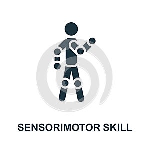 Sensorimotor Skill icon. Creative simple design from artificial intelligence icons collection. Filled sensorimotor skill icon for photo