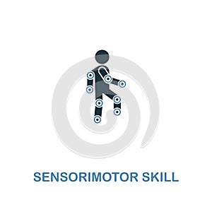 Sensorimotor Skill icon in two colors design. Premium style from artificial intelligence icon collection. UI and UX photo