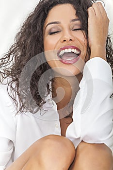 Sensual Laughing Happy Woman in Ecstacy