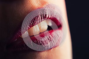 Sensual lips photo