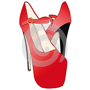 Sensual and seductive women\'s shoes with high heels