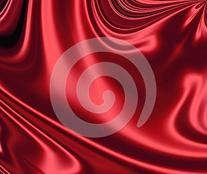 Sensuous Smooth Red Satin #1 photo