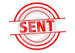 SENT Rubber Stamp