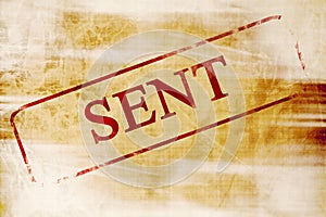 Sent stamp