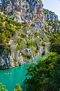 Sentier du garde canal, Quinson, Verdon lower gorge, lake Sainte Croix, Provence