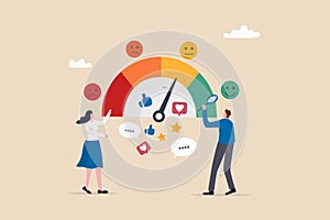 Sentiment analysis on customer feedback, brand reputation or positive review, social voice, rating or opinion report, reaction or