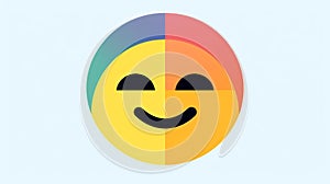 A Sentiment analysis icon representing the analysis of emotional tones and attitudes expressed in created with Generative AI