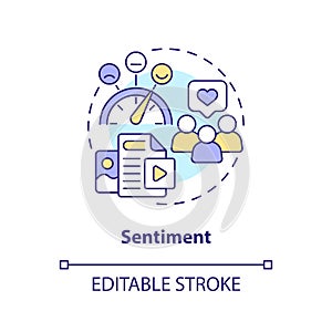 Sentiment concept icon