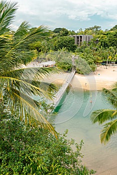 Sentosa island Sentosa Siloso Beach in Singapore