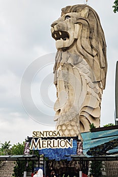 Merlion Statue on Sentosa Island, Singapore