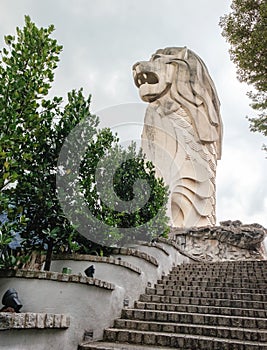 Merlion Statue on Sentosa Island, Singapore