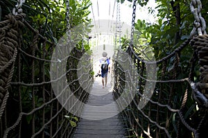 Sentosa Island tour Singapore hanging bridge