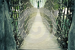 Sentosa rope bridge