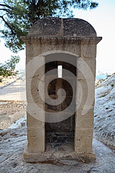 Sentry box in santa barbara castle