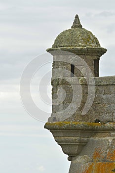 Sentry box or watchtower of Fort San Miguel in Uruguay.