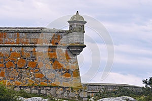 Sentry box or watchtower of Fort San Miguel in Uruguay.