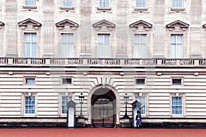 Sentry on duty at Buckingham Palace, England