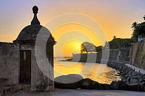 Sentry sunset San Juan photo