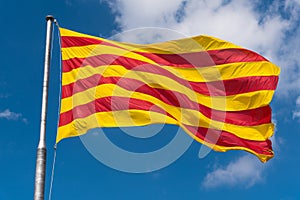 The senyera, flag of Catalonia