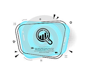 Seo analysis icon. Web targeting chart sign. Traffic management. Vector