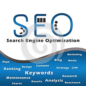 Seo Blue with Keywords