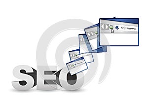seo browser website illustration