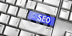 SEO - computer keyboard