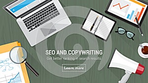 Seo and copywriting photo