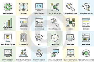 Seo and Development Vector Icons 1