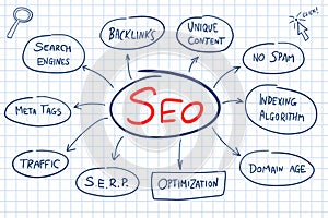 SEO digital marketing vector