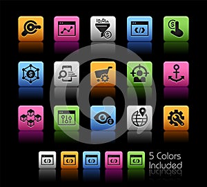 SEO and Digital Martketing Icons 1 of 2 // ColorBox Series