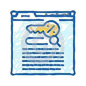 seo friendly url icon doodle illustration photo