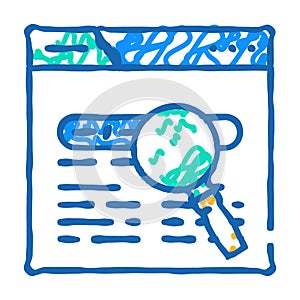 seo friendly url icon doodle illustration photo